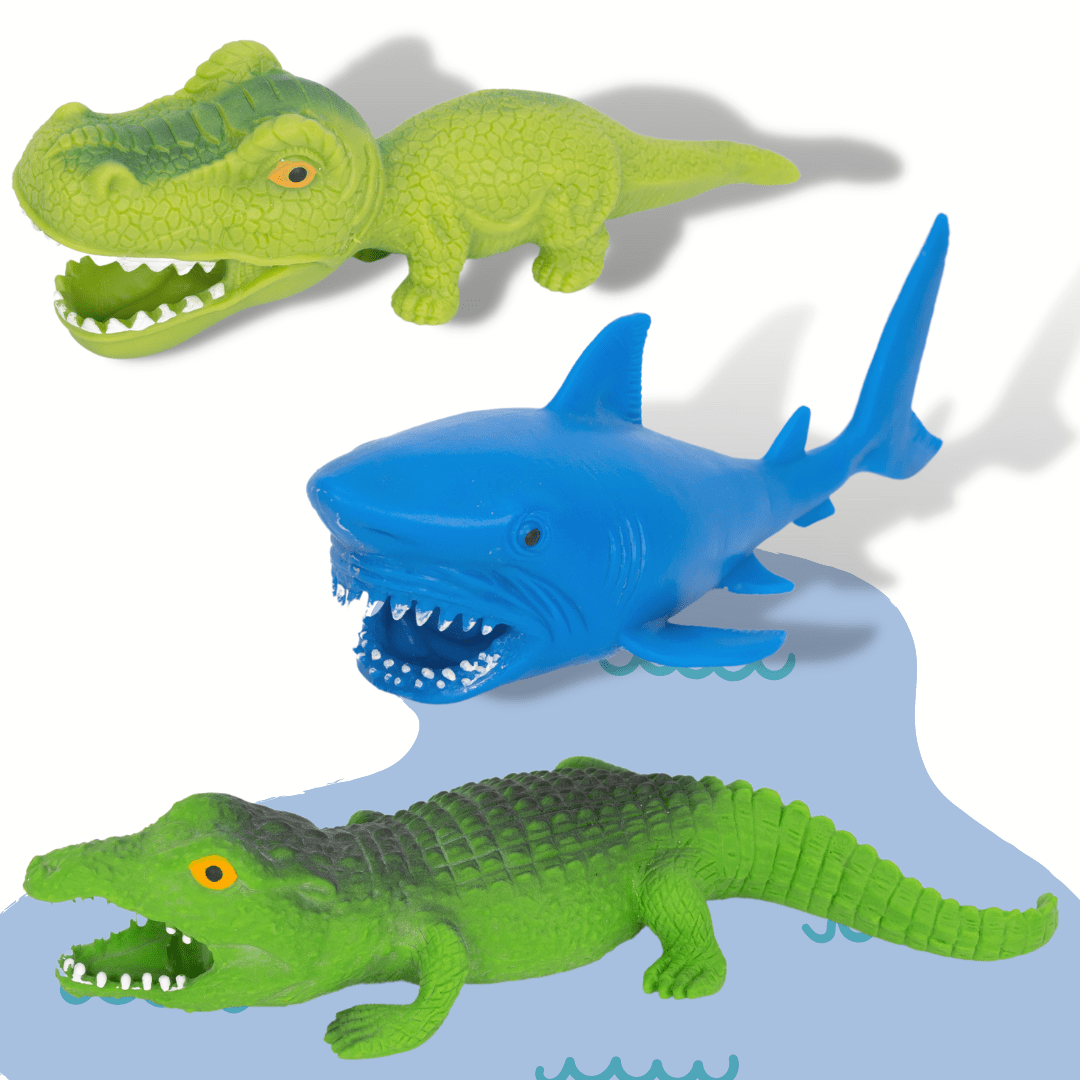 Stretchy Dinosaur Toy Squishy Animal Stuffed Memory Sand Stress Relief Fidget Toys 3 PCS(Save $7 )