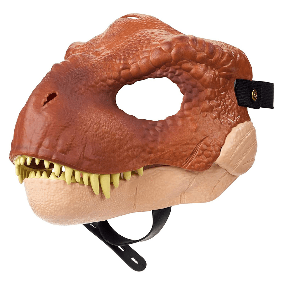 3D PU Dinosaur Dragon Mask Halloween Party Props Costumes Decoration Brown Trex