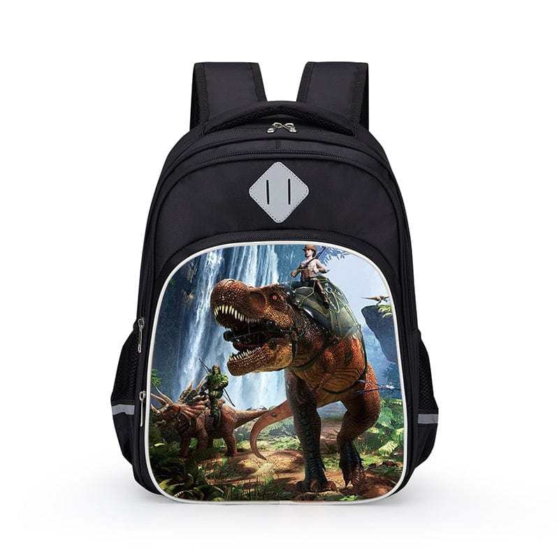 3D T-Rex Durable Dinosaur Cartoon Travel Backpack School Laptop Daypack Waterproof Bag