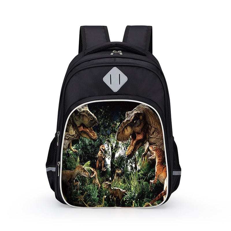 3D T-Rex Durable Dinosaur Cartoon Travel Backpack School Laptop Daypack Waterproof Bag 08 / 15in