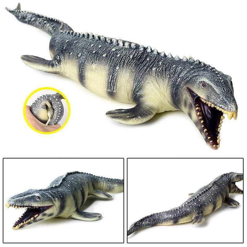 17‘’ Realistic Mosasaurus Dinosaur Soft Action Figure Model Toy Decor