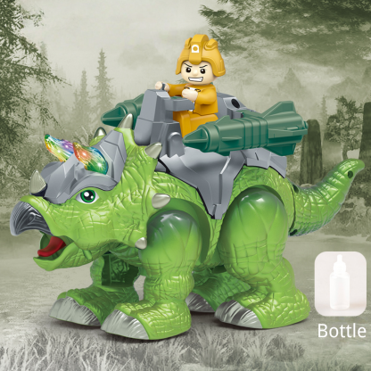 Electric Walking Triceratops with Spray, Light and Sound