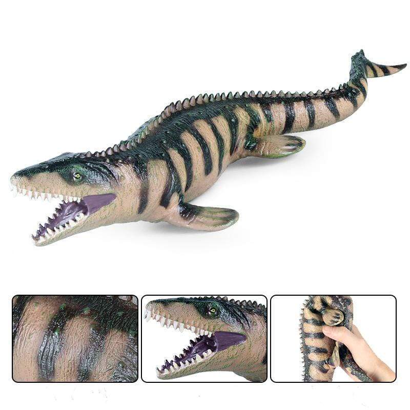 17‘’ Realistic Mosasaurus Dinosaur Soft Action Figure Model Toy Decor