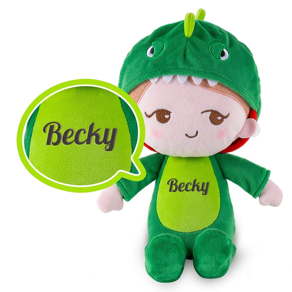 Personalized Name Dinosaur Plush Stuffed Animal Kids Gift Toy