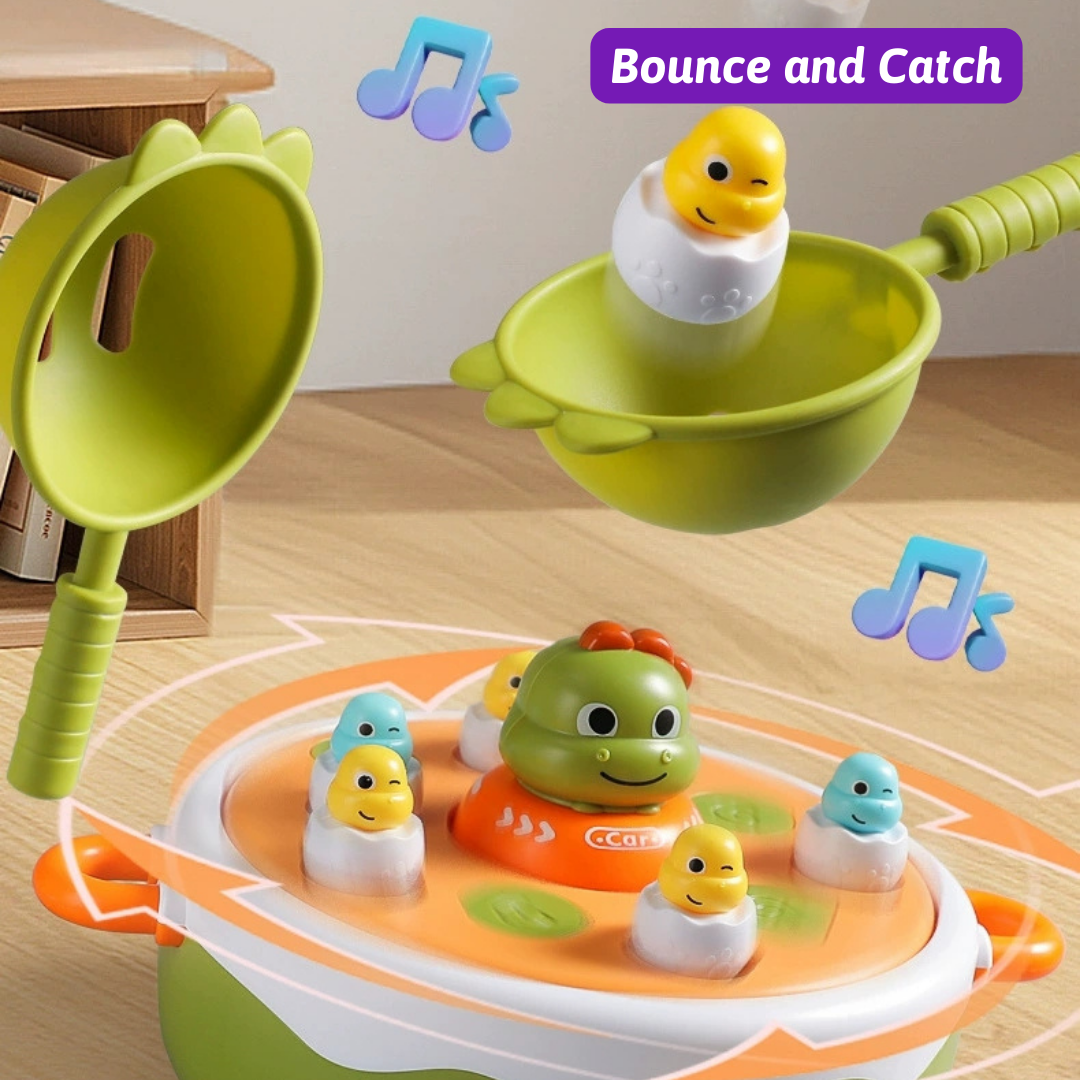 Dinosaur Carousel Electric Turntable Toy 4 in 1 Gameplay