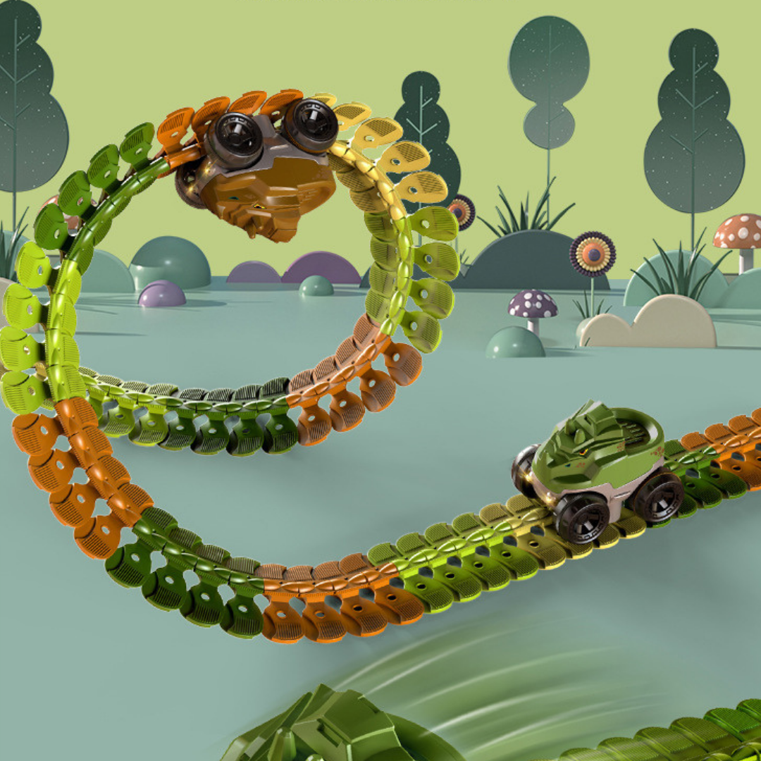 Dinosaur Anti-gravity Rail Track Toy Set