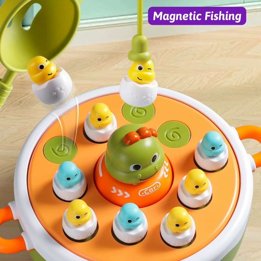 Dinosaur Carousel Electric Turntable Toy 4 in 1 Gameplay