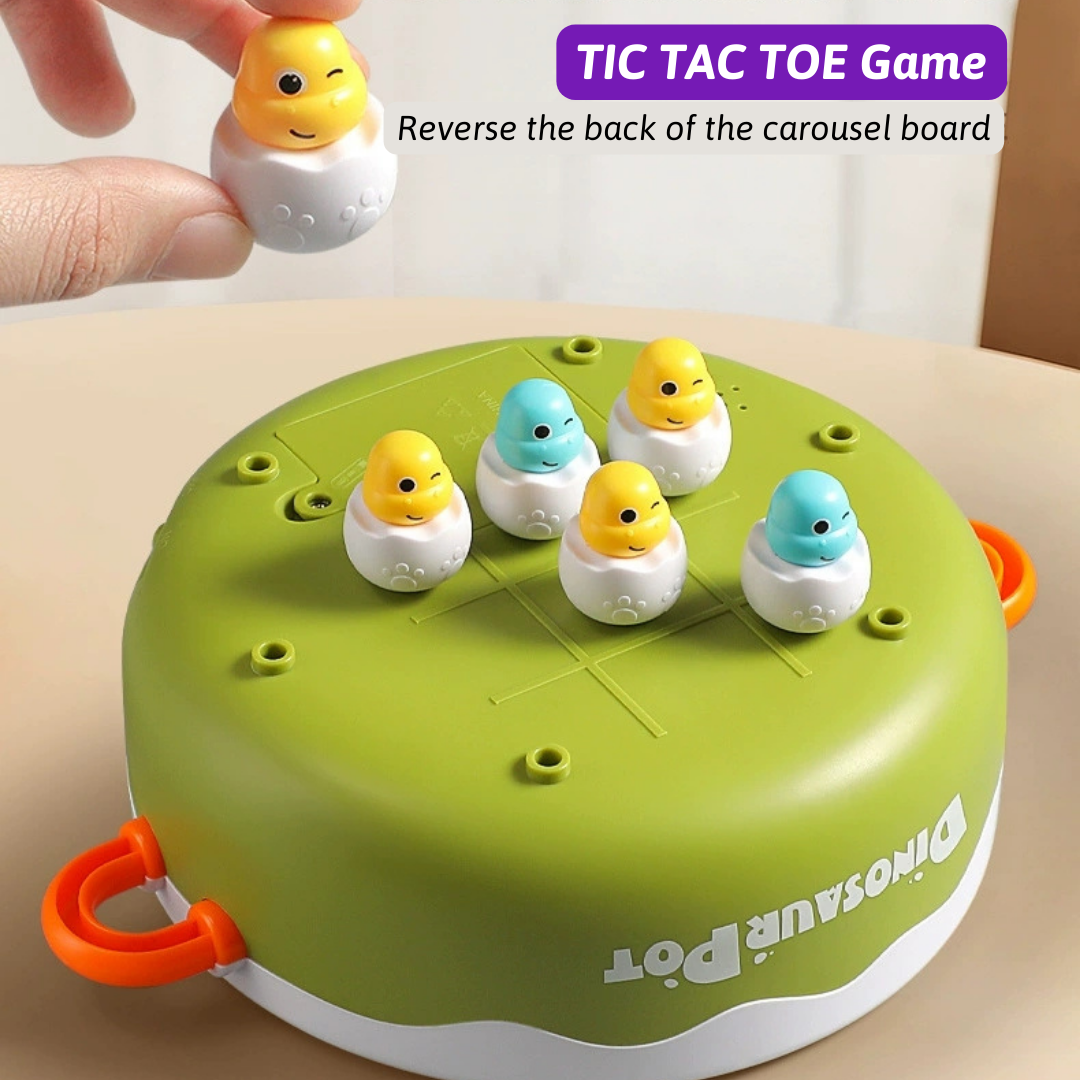 Dinosaur Carousel Electric Turntable Toy 4 in 1 Gameplay