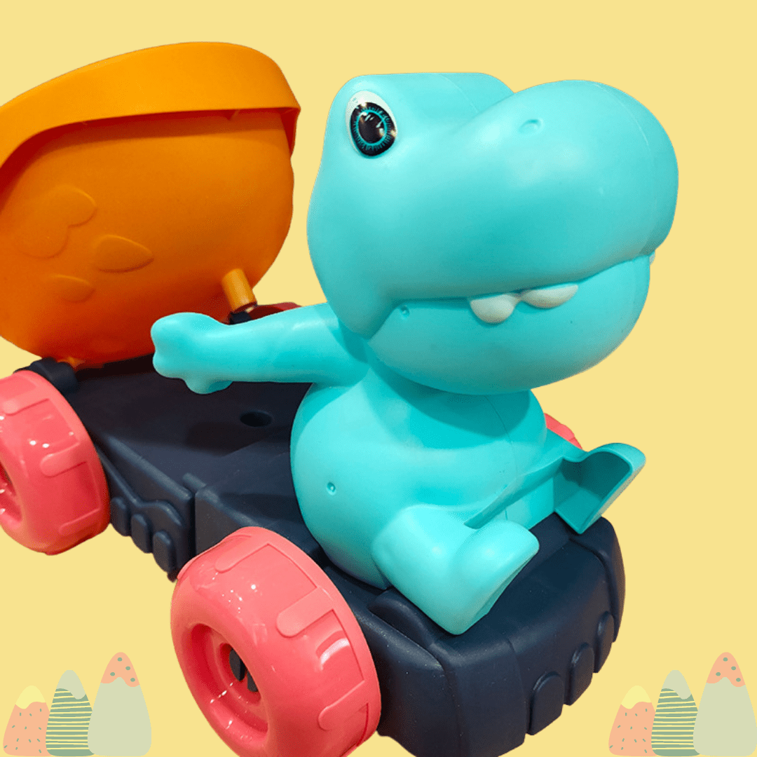 Dinosaur Sand Toys Beach Toys Set with Basket Molds Digger Scoop Shovel Tank Truck