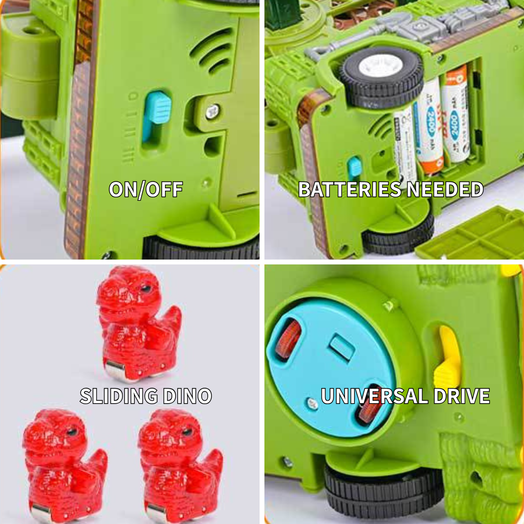 Dinosaur Ferris Wheel Track Truck Car with Light