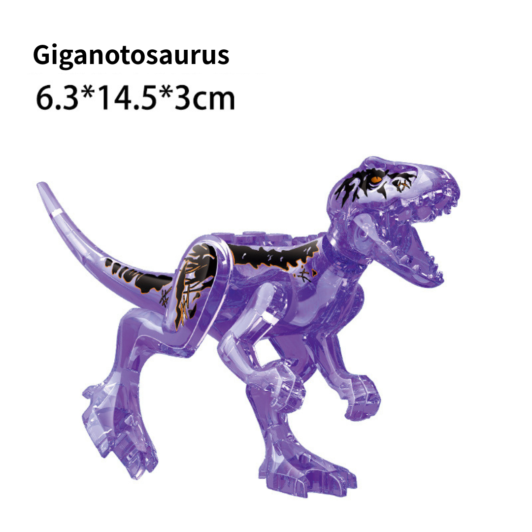 5" Mini Dinosaur Jurassic Theme DIY Action Figures Building Blocks Toy Playsets