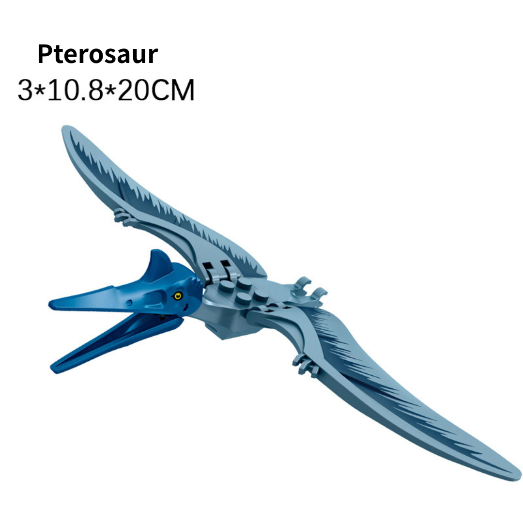 5" Mini Dinosaur Jurassic Theme DIY Action Figures Building Blocks Toy Playsets