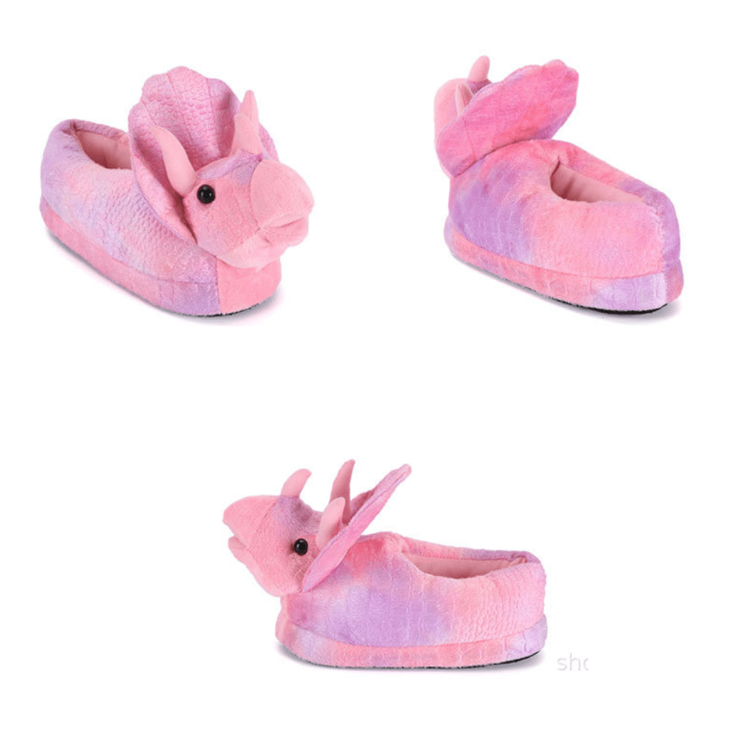 Dinosaur Plush Stuffed Slippers
