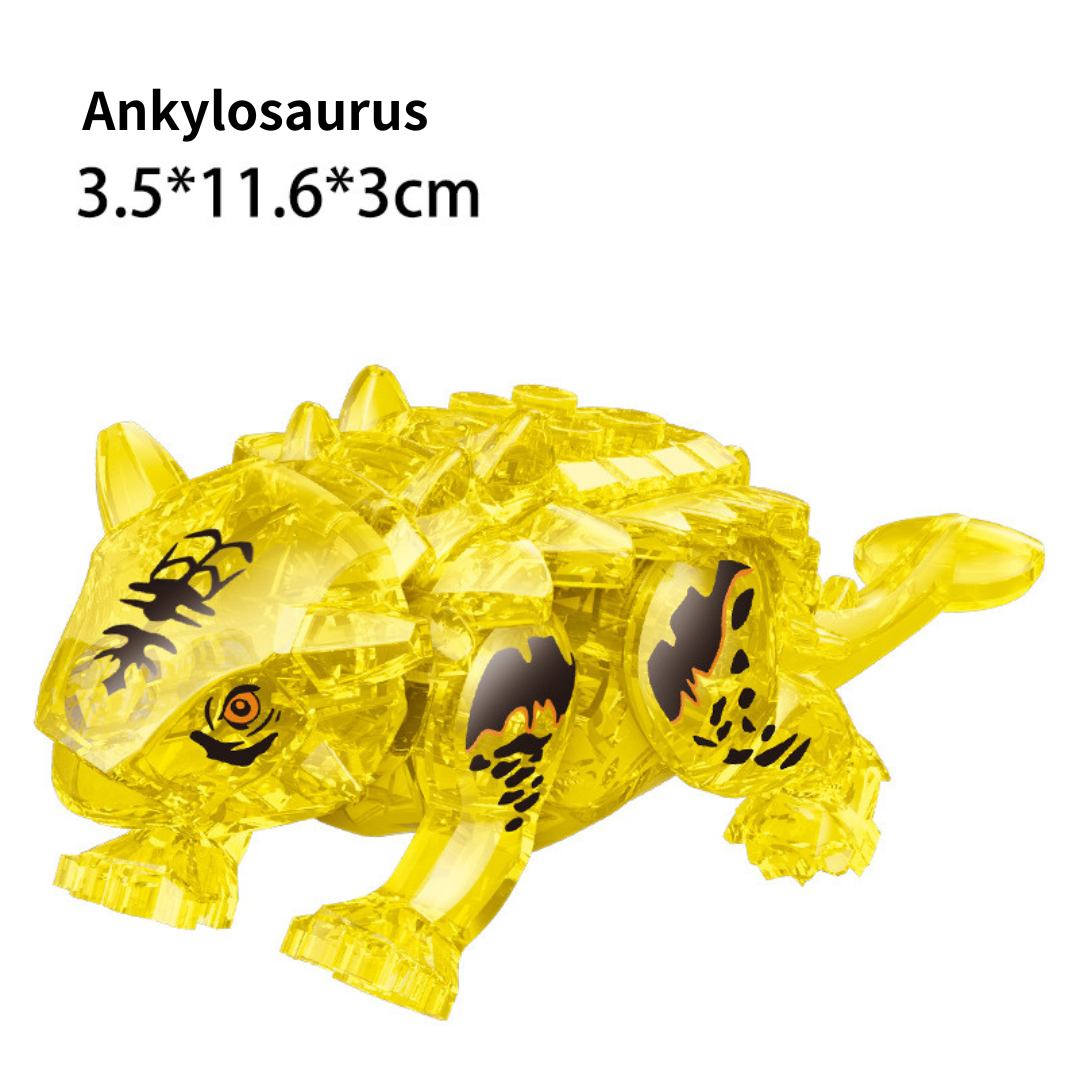 5" Mini Dinosaur Jurassic Theme DIY Action Figures Building Blocks Toy Playsets