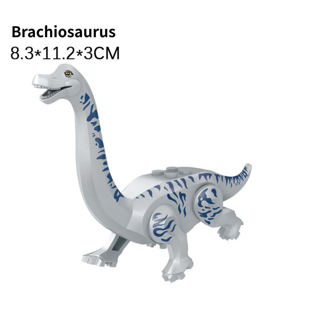 5" Mini Dinosaur Jurassic Theme DIY Action Figures Building Blocks Toy Playsets