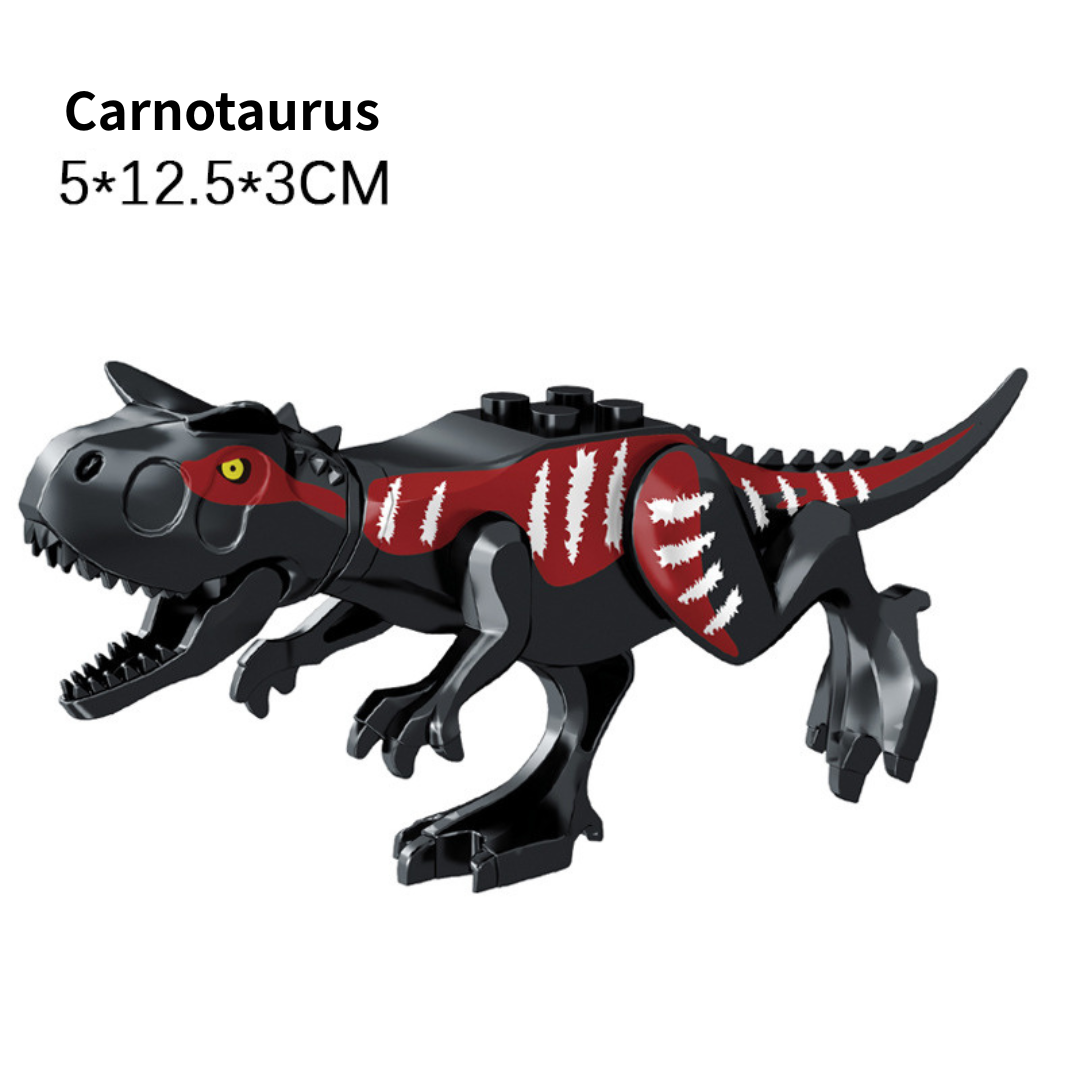 5" Mini Dinosaur Jurassic Theme DIY Action Figures Building Blocks Toy Playsets