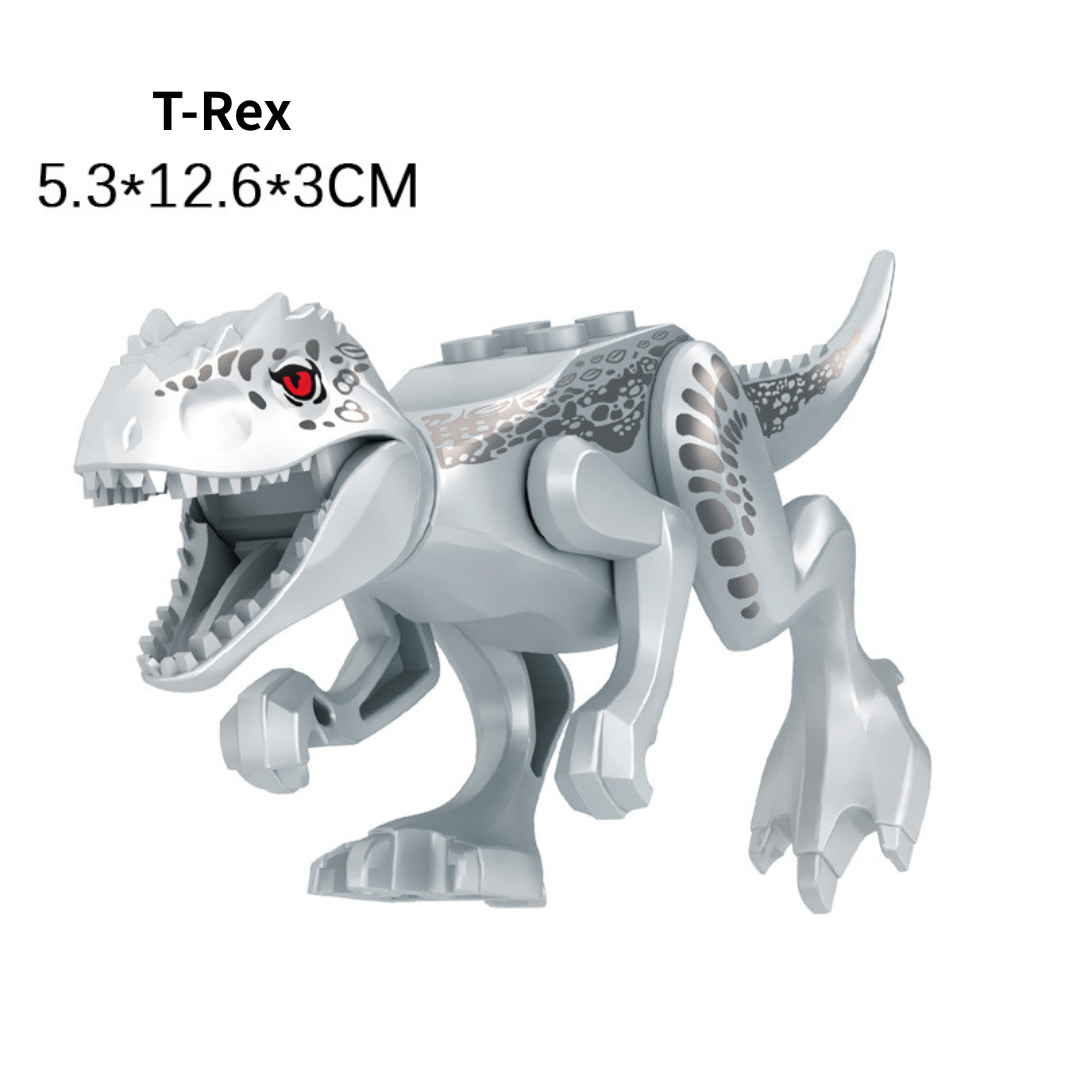 5" Mini Dinosaur Jurassic Theme DIY Action Figures Building Blocks Toy Playsets