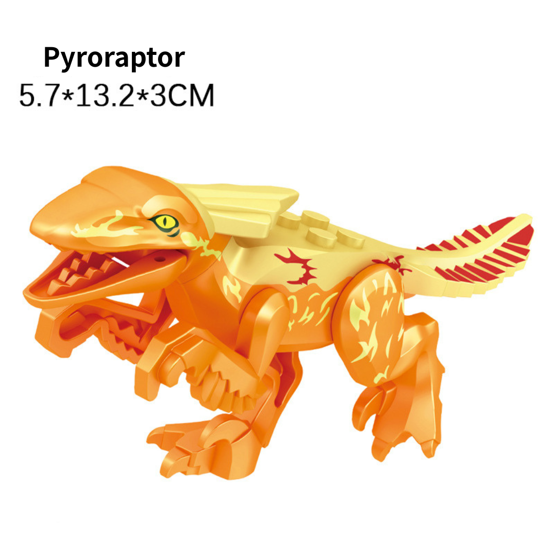 5" Mini Dinosaur Jurassic Theme DIY Action Figures Building Blocks Toy Playsets