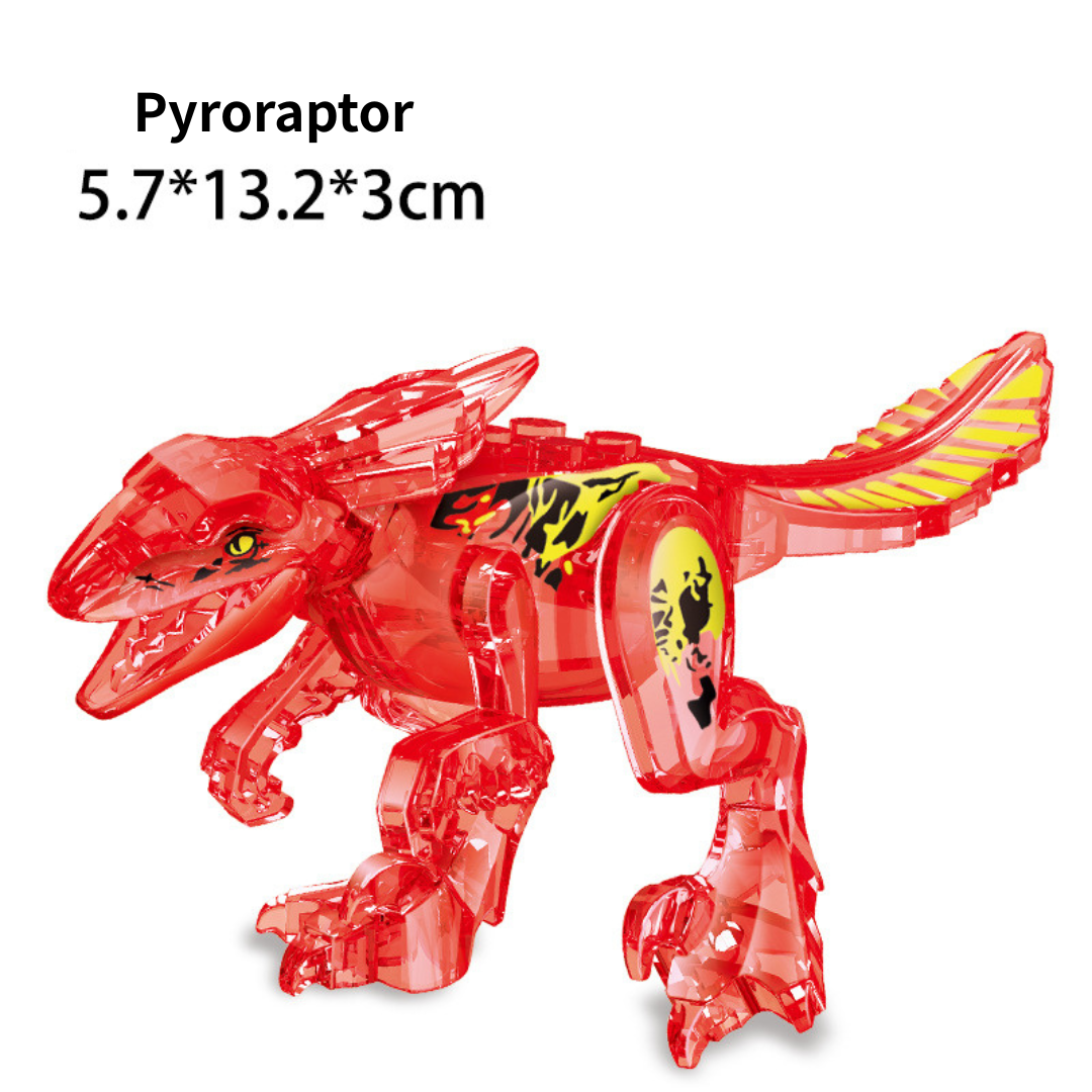 5" Mini Dinosaur Jurassic Theme DIY Action Figures Building Blocks Toy Playsets