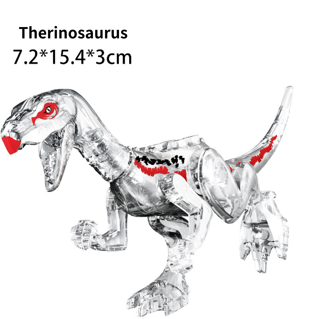 5" Mini Dinosaur Jurassic Theme DIY Action Figures Building Blocks Toy Playsets