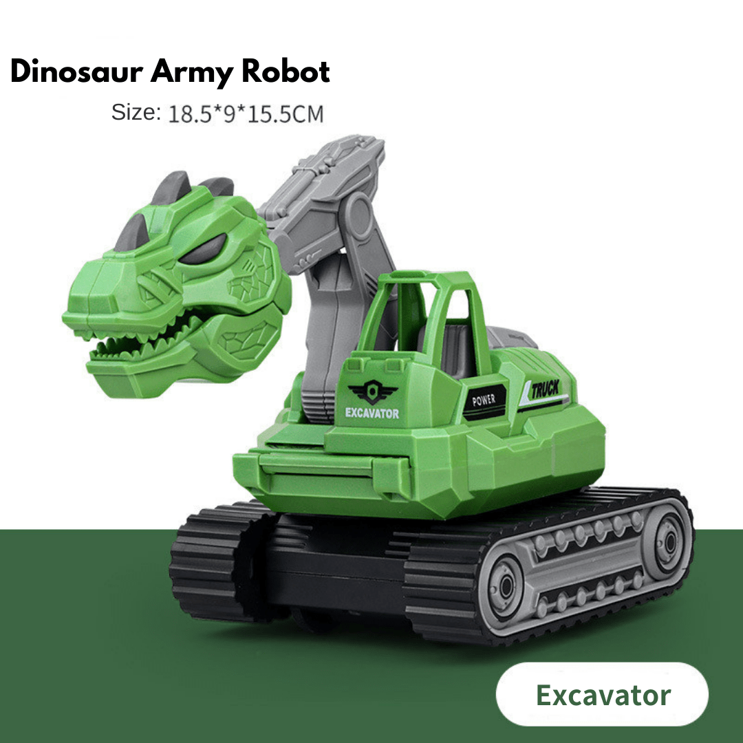 5 in 1 Dinosaur Engineering Truck Transform Robot Play Vehicles Toys Gift for Age 3-9
