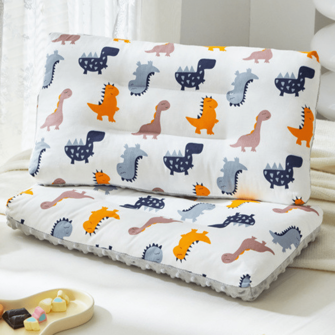 Cartoon Dinosaur Pillow fro Kids Double Sided Cushion with Minky Dots 30*50cm