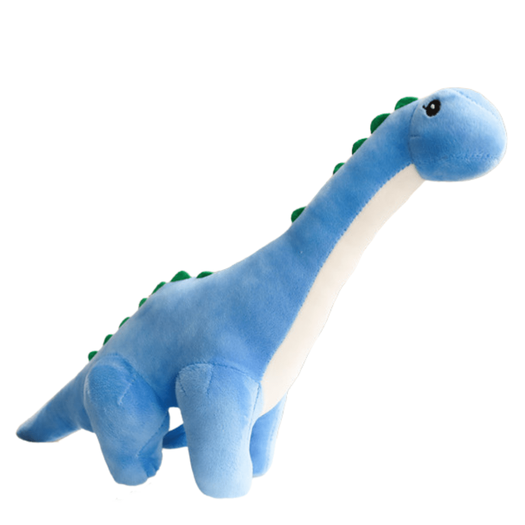 Soft Cute Dinosaur Diplodocus Stuffed Animal Cushion Plush Toy for Kids Blue