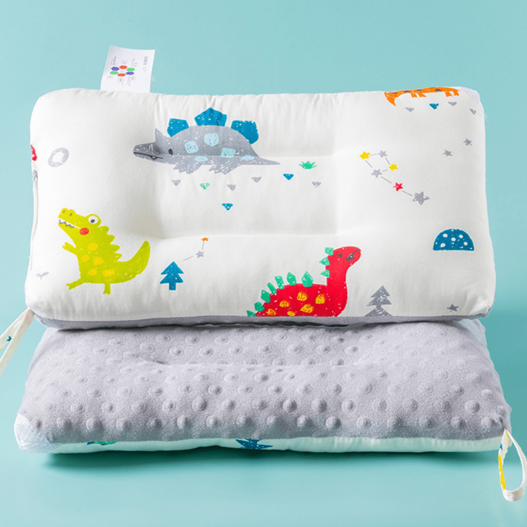 Cartoon Dinosaur Pillow fro Kids Double Sided Cushion with Minky Dots 30*50cm E
