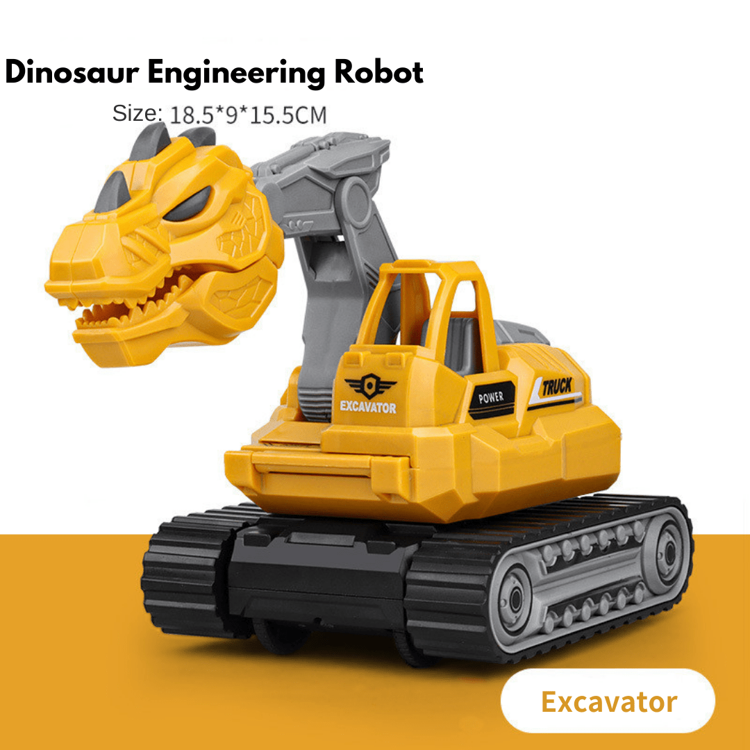 5 in 1 Dinosaur Engineering Truck Transform Robot Play Vehicles Toys Gift for Age 3-9