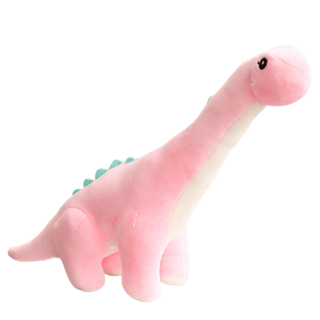 Soft Cute Dinosaur Diplodocus Stuffed Animal Cushion Plush Toy for Kids Pink