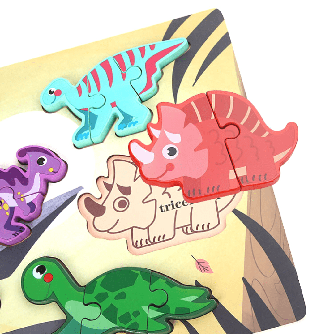 Dinosaur Chunky Puzzle and Stacking Game - 26 Pieces