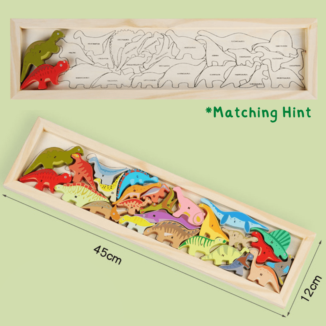 Dinosaur Chunky Puzzle and Stacking Game - 26 Pieces