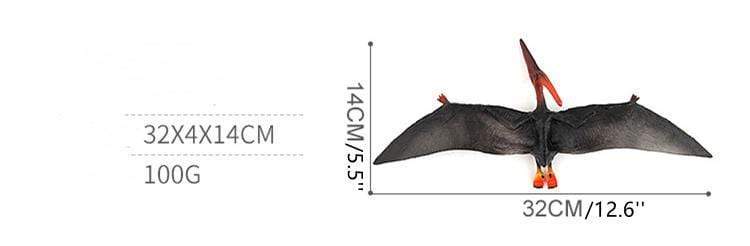 13‘’ Realistic Pterosaur Dinosaur Solid Figure Model Toy Decor with Movable Jaw