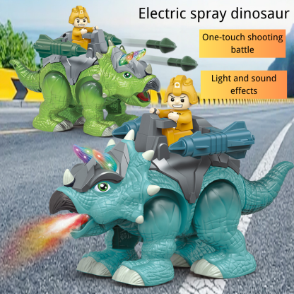Electric Walking Triceratops with Spray, Light and Sound