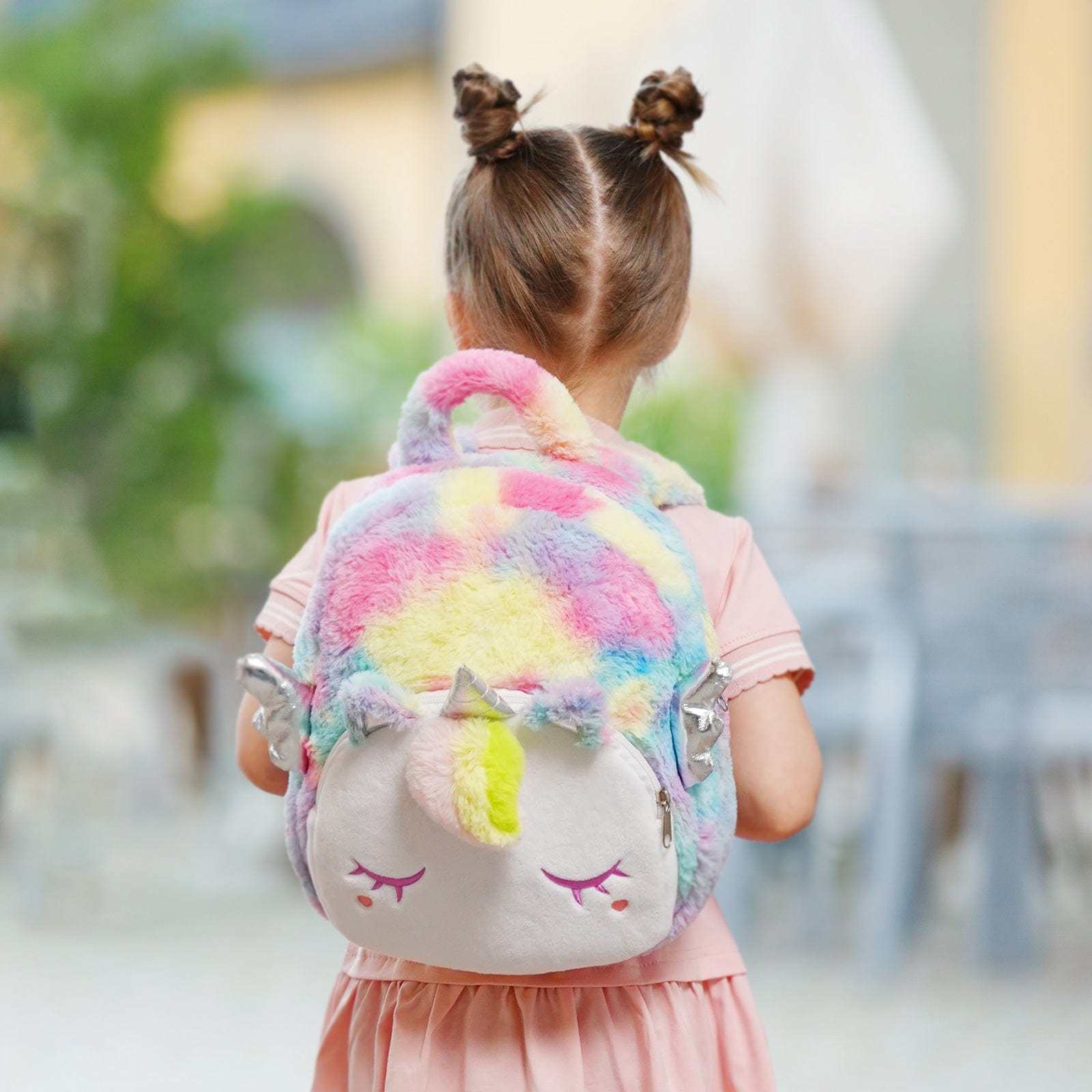Cute Plush Animal Cartoon Backpack Dinosaur Unicorn Toddler Travel Bag for Boys Girls