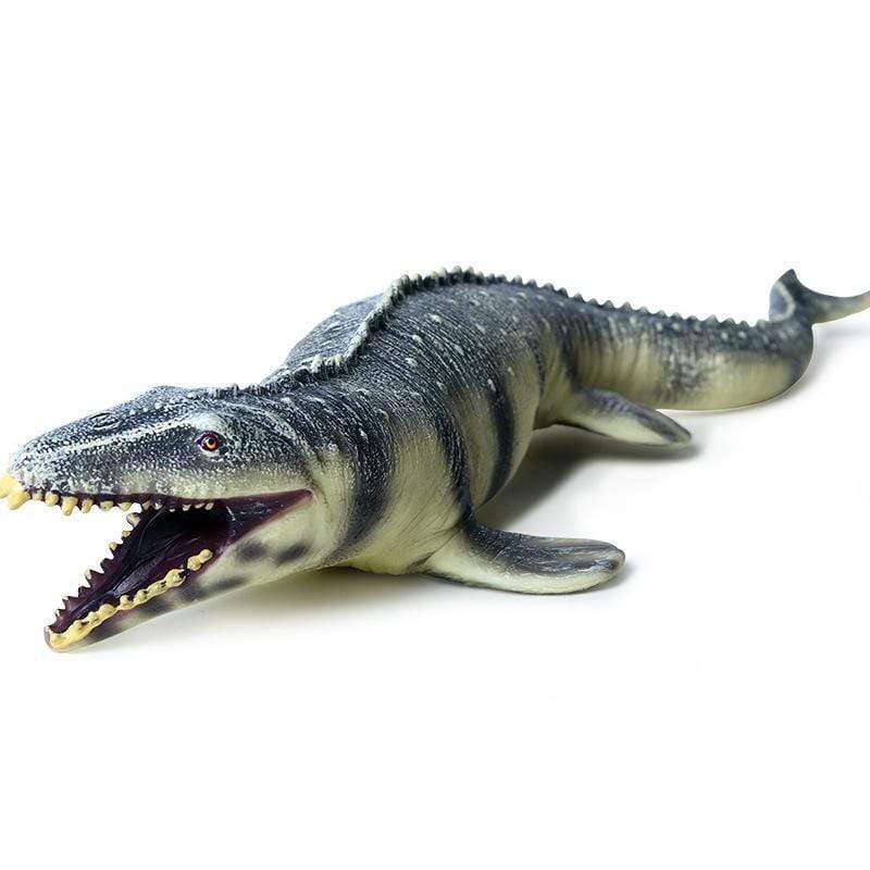 17‘’ Realistic Mosasaurus Dinosaur Soft Action Figure Model Toy Decor Yellow