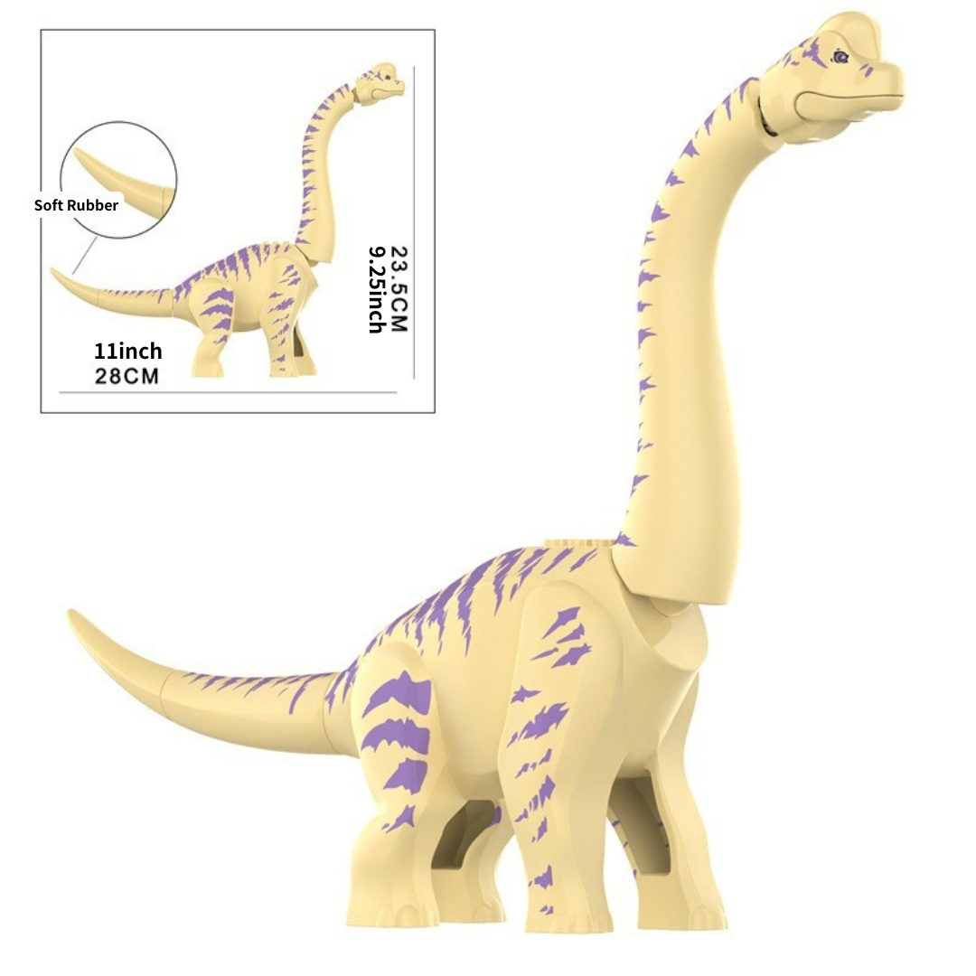 12" Dinosaur Jurassic Theme DIY Action Figures Building Blocks Toy Playsets