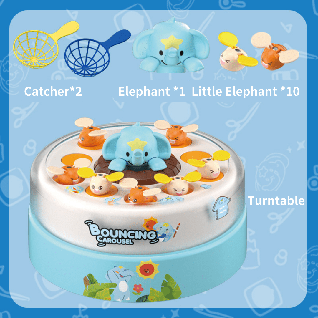 Bounce Flying Elephant Carousel Toy 1 PC