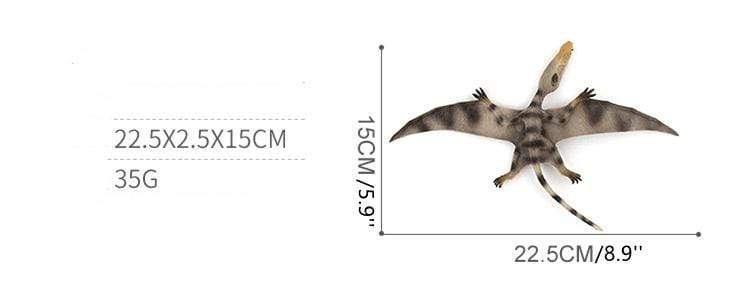 13‘’ Realistic Pterosaur Dinosaur Solid Figure Model Toy Decor with Movable Jaw