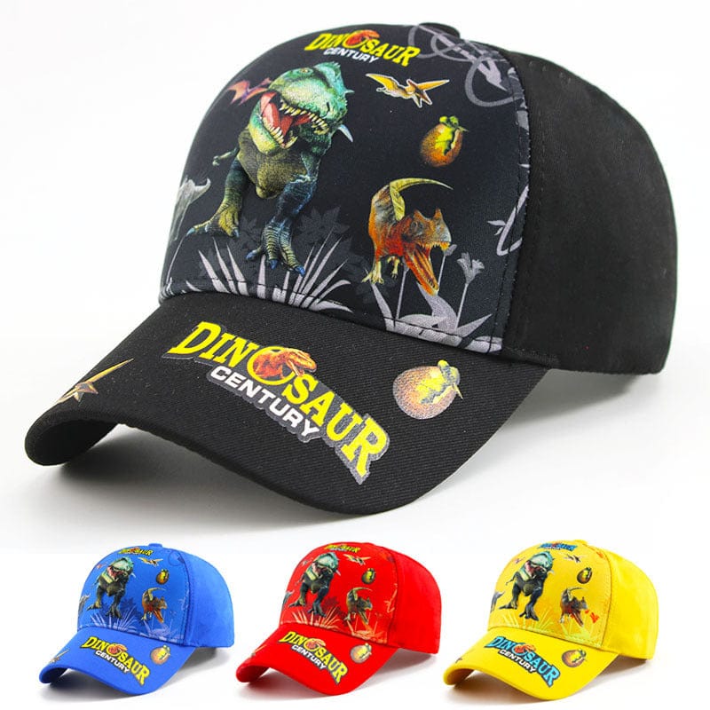 50-54cm Jurassic Theme Dinosaur Baseball Cap Summer Sun Hat for Kids 2-7 Years