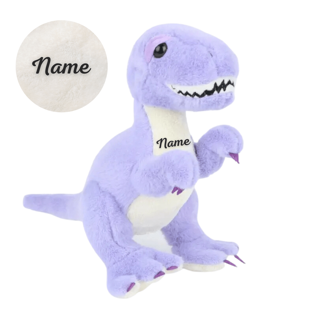 Personalized TRex Dinosaur Plush Stuffed Animal 11 Inch