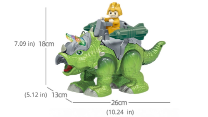 Electric Walking Triceratops with Spray, Light and Sound