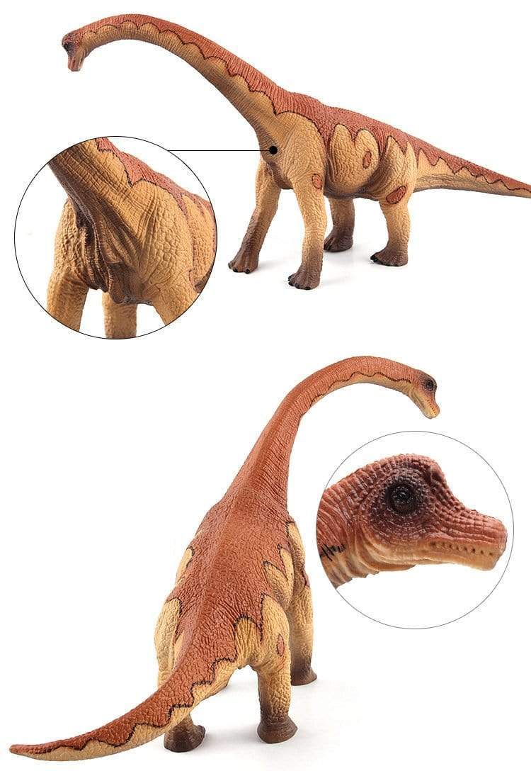 13‘’ Realistic Brachiosaurus Dinosaur Solid Figure Model Toy Decor with Flexible Neck