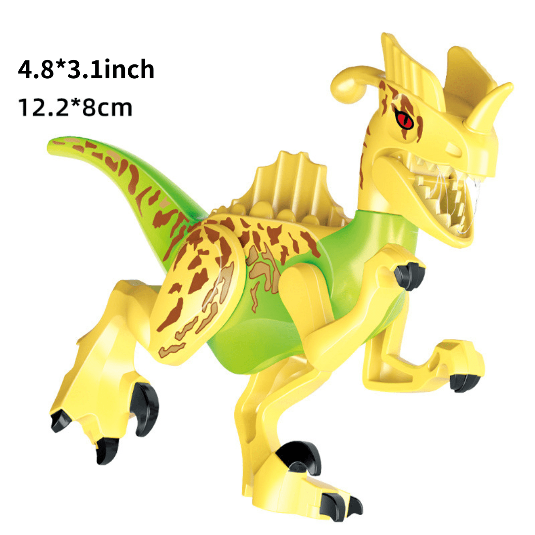 5" Mini Dinosaur Jurassic Theme DIY Action Figures Building Blocks Toy Playsets Mix Velociraptor / Velociraptor