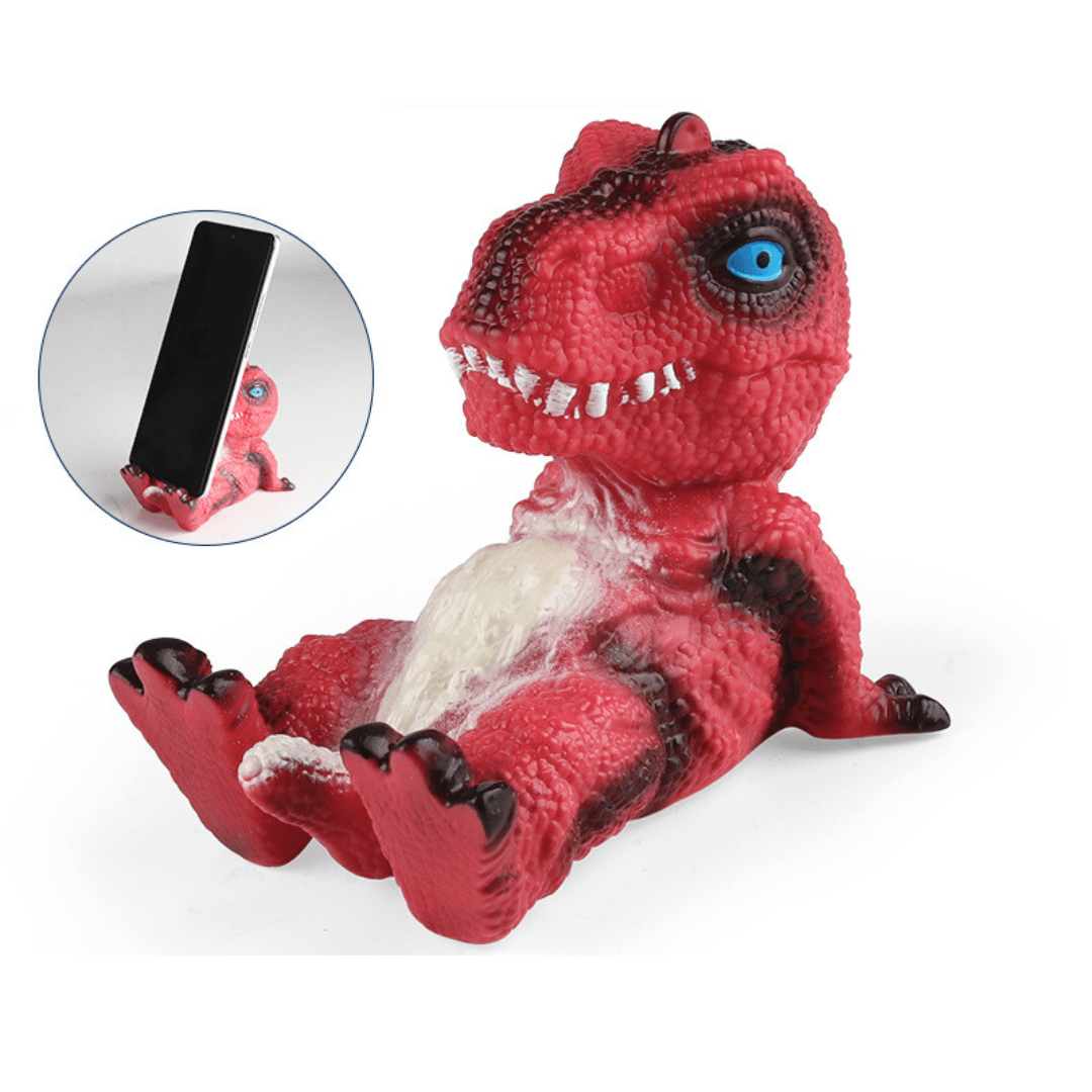 Sitting Dinosaur Figure Mobile Phone Stand Holder Tyrannosaurus Rex