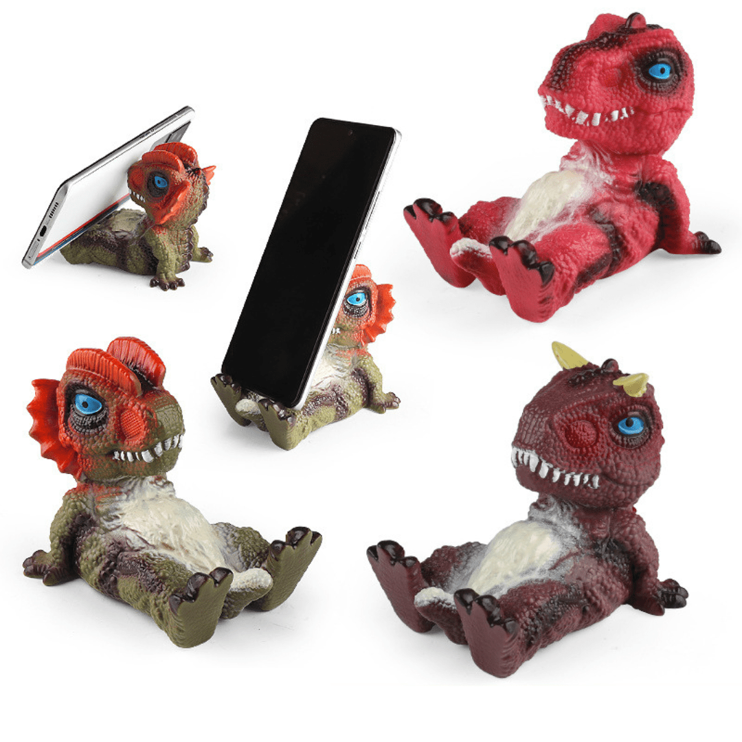 Sitting Dinosaur Figure Mobile Phone Stand Holder