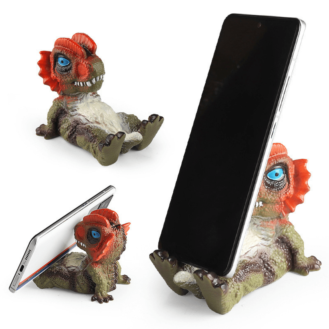Sitting Dinosaur Figure Mobile Phone Stand Holder