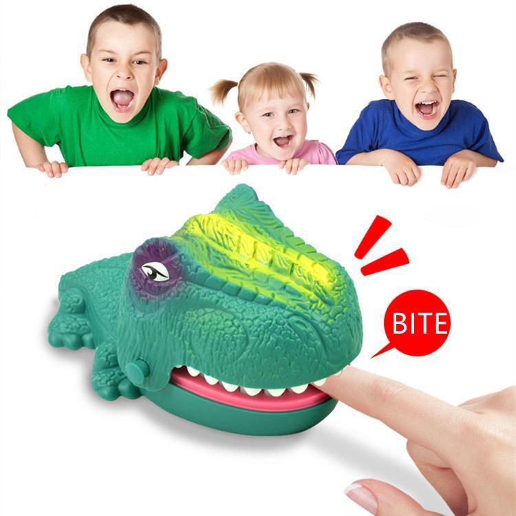 Dinosaur Bite Finger Toy Dinosaur Teeth Toys Party Game with Light Up Eyes & Sounds