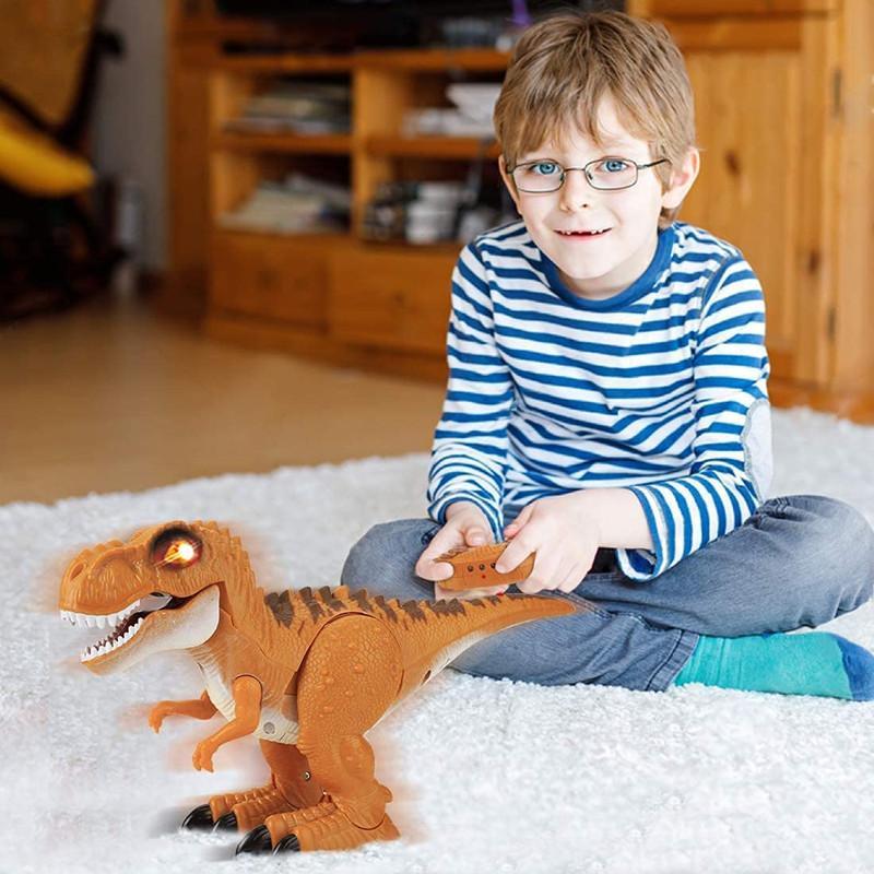 Remote Control Dinosaur T Rex Toys Realistic Walking Good Dinosaur Toys Light Sound Spray Action Figure