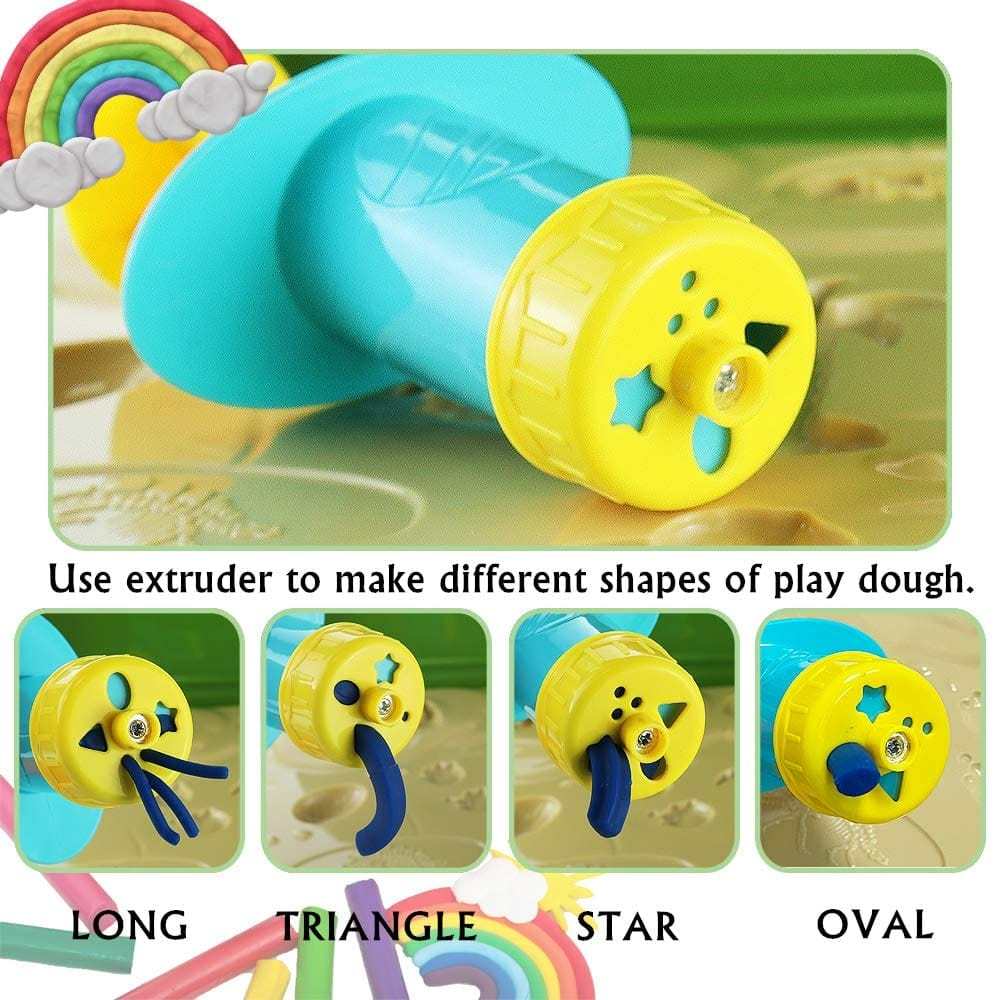 14 Pcs Dinosaur Play Dough Tools Plastic Molds Kits Dinosaur Mold Kit